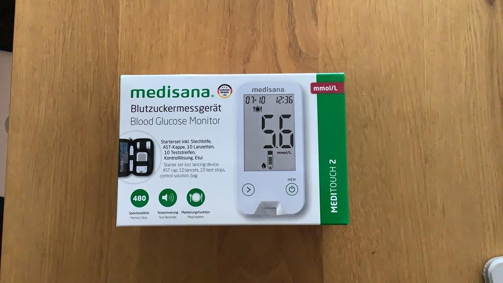 Medisana bloedsuiker-meter, Ophalen, Nieuw