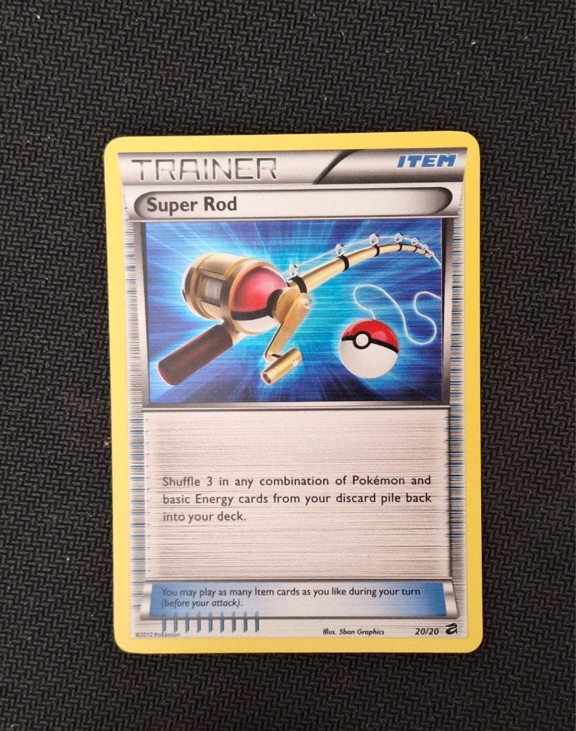 holo Super Rod (DRV 20) - EXC, Ophalen of Verzenden, Zo goed als nieuw, Losse kaart, Foil