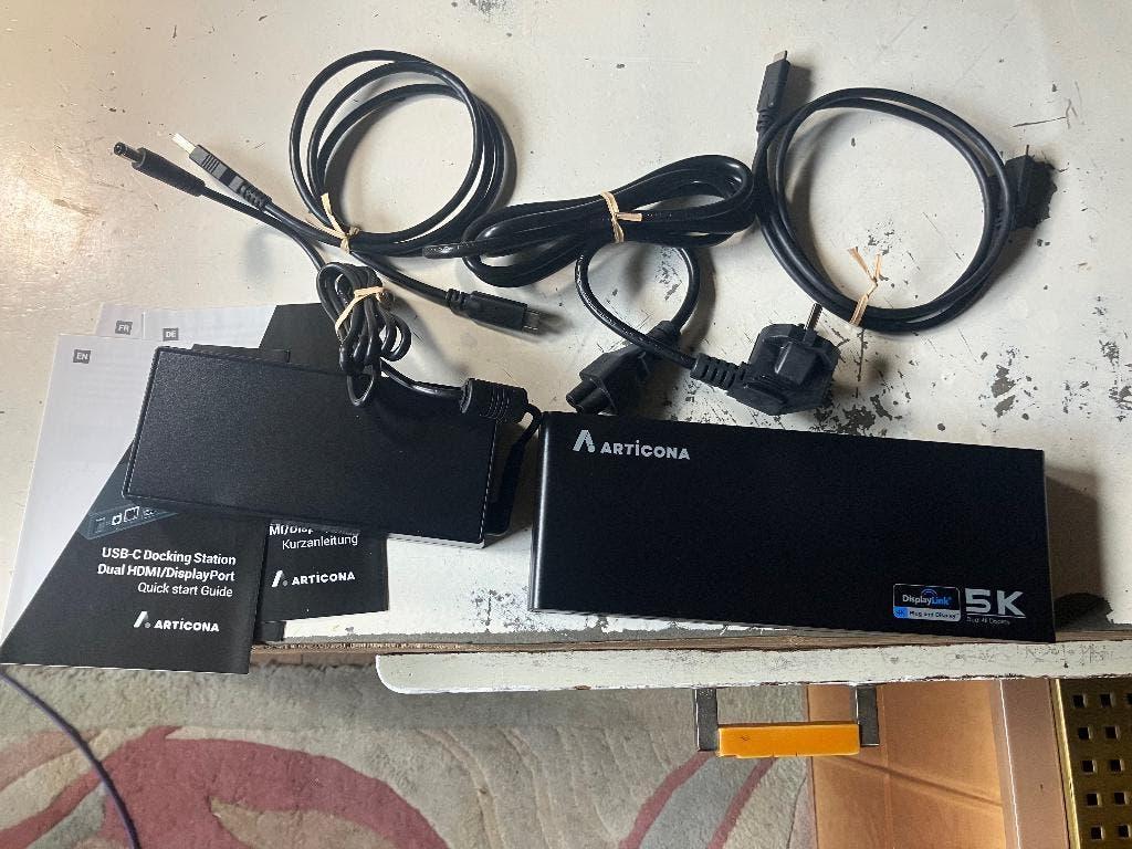 ARTICONA USB-C Docking Station 5K / Dual 4K DisplayLink 60W, Computers en Software, Dockingstations, Ophalen, ARTICONA, Nieuw