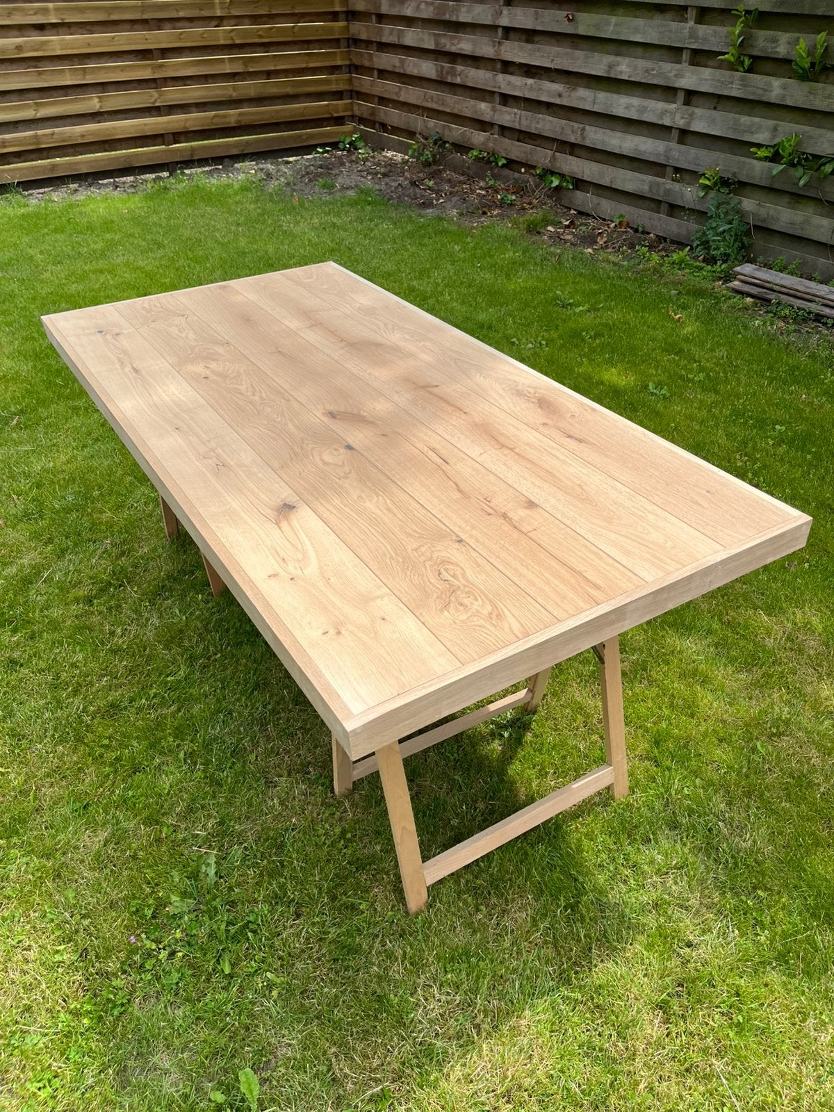 Eiken tafelblad 190x94, Ophalen, 50 tot 100 cm, Zo goed als nieuw, 150 tot 200 cm