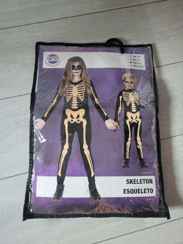 Skelet pak, Kinderen en Baby's, Carnavalskleding en Verkleedspullen, Ophalen of Verzenden, Zo goed als nieuw, Jongen of Meisje