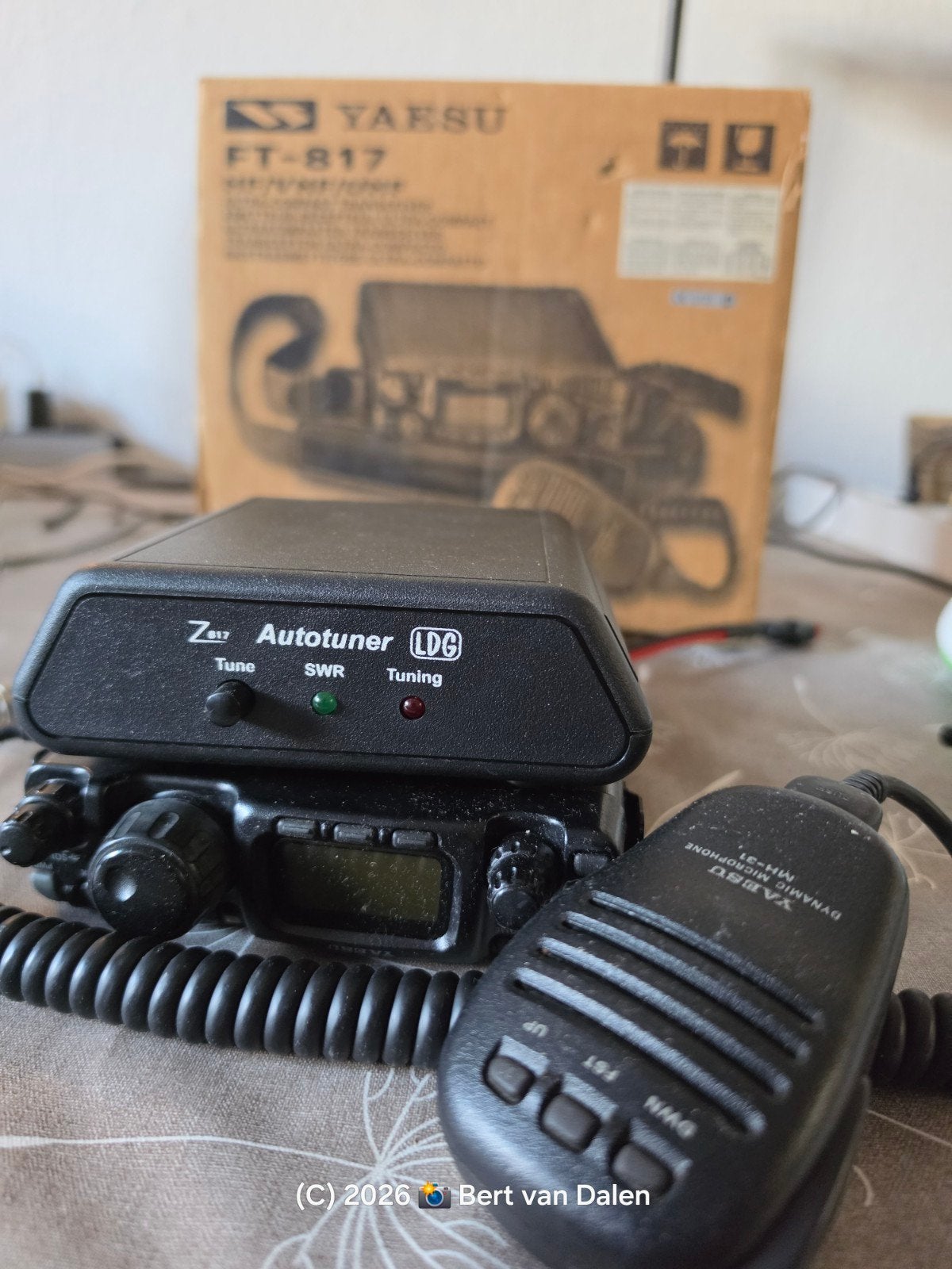 Yaesu FT-817 HF/VHF/UHF Transceiver met LDG Autotuner, Ophalen of Verzenden, Zo goed als nieuw, Zender en Ontvanger