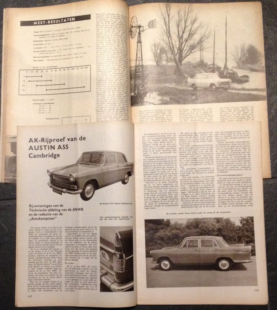 Austin Cambridge Morris Oxford ( ADO 9 en 10 ) testen, Gelezen, Ophalen of Verzenden, Overige merken, Autovisie