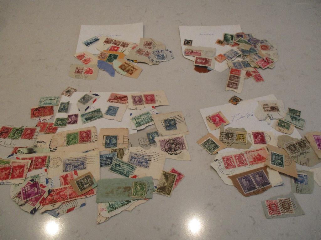 oude postzegel europa en VS, Postzegels en Munten, Ophalen of Verzenden, Overige periodes, Gestempeld