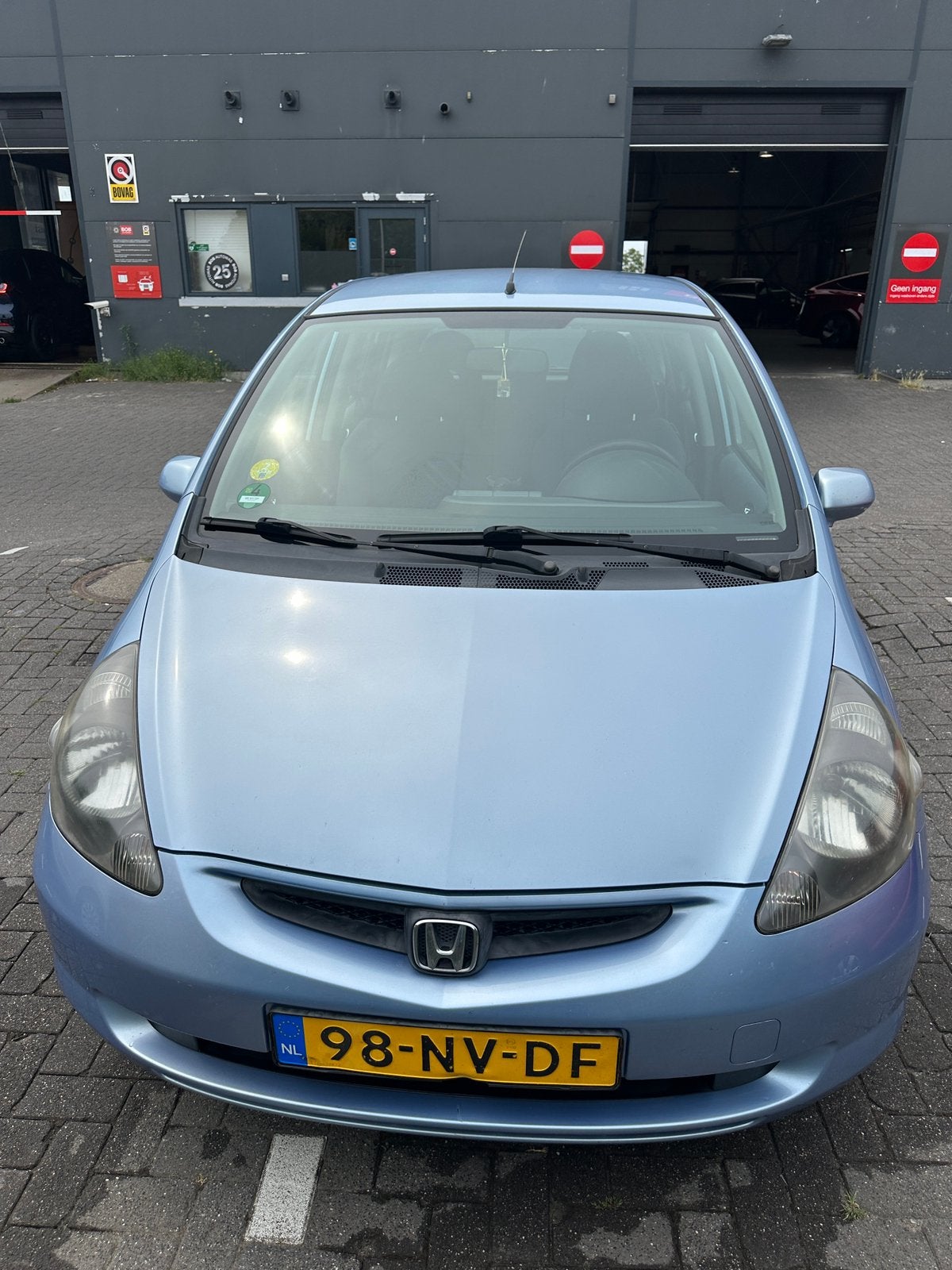 Honda Jazz 1.4 I 2004 Blauw, Auto's, 83 pk, 40 €/maand, 4 cilinders, Blauw