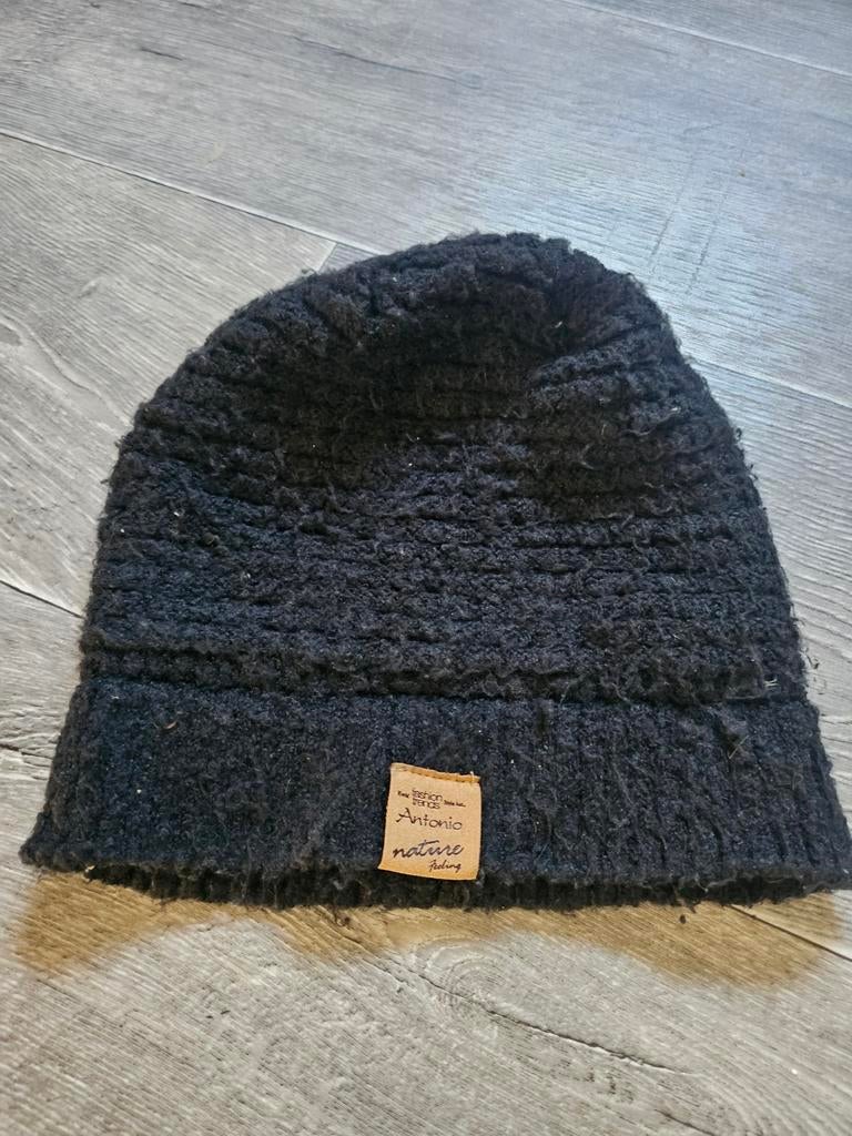 Zwarte Antonio Nature gebreide muts, Kleding | Dames, Mutsen, Sjaals en Handschoenen, Gedragen, Muts, Ophalen of Verzenden