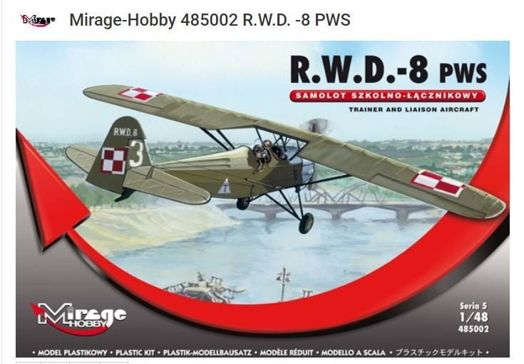 Mirage-Hobby 485002 R.W.D. -8 PWS, Hobby en Vrije tijd, Modelbouw | Auto's en Voertuigen, 1:32 tot 1:50, Nieuw, Ophalen of Verzenden