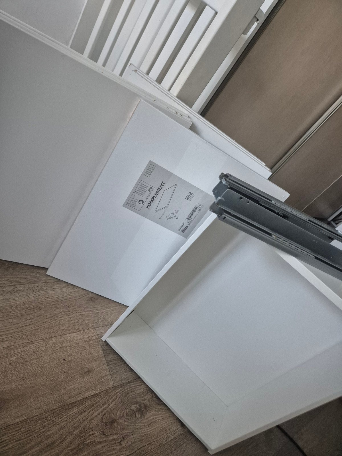 IKEA KOMPLEMENT lade wit 50x58 cm a 7 planken, Huis en Inrichting, Ophalen, Overige materialen, 50 tot 100 cm, Zo goed als nieuw