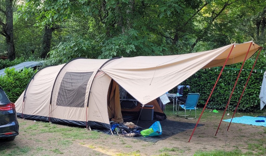 Bardani Spitfire 280 RSTC | tunneltent + Wing RSTC 4-pers, Ophalen, Gebruikt, Tot en met 4