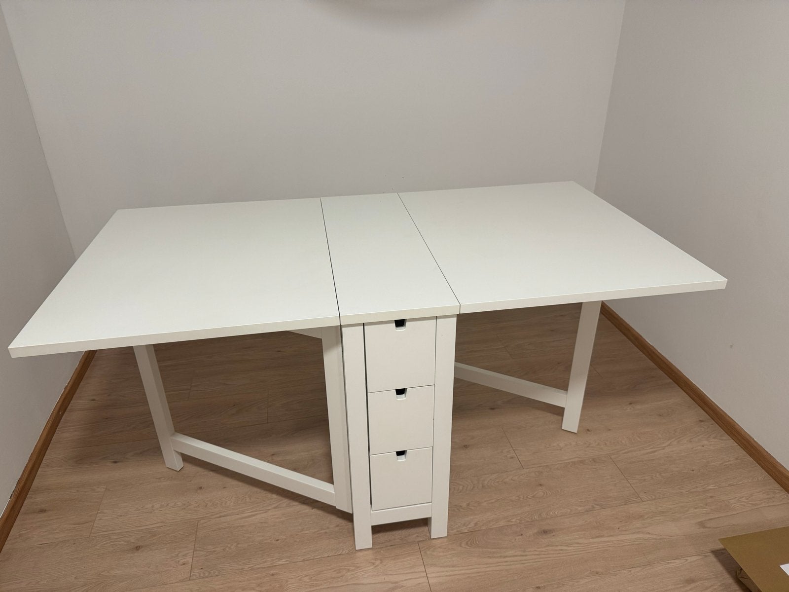 IKEA NORDEN inklapbare tafel wit - Zo goed als nieuw, Ophalen, 100 tot 150 cm, 50 tot 100 cm, Zo goed als nieuw