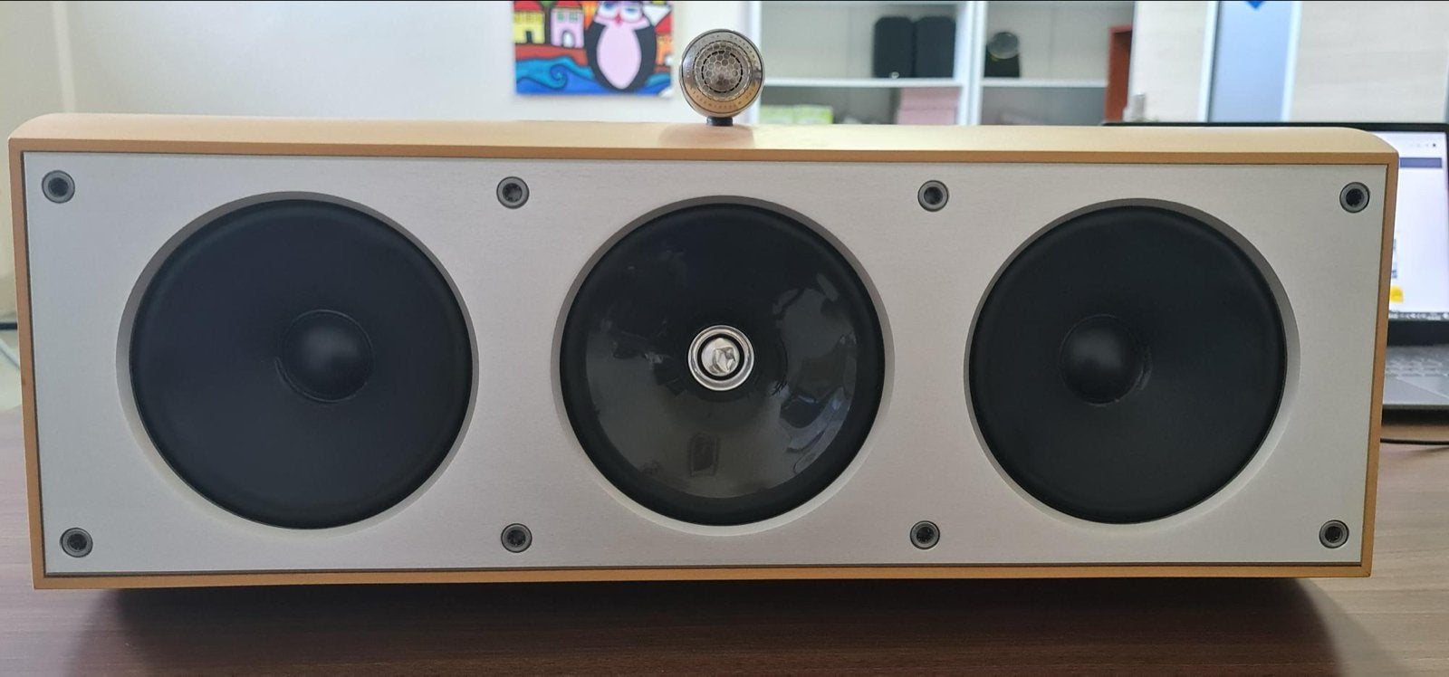 KEF XQ2C centerspeaker, Gebruikt, Ophalen of Verzenden, 60 tot 120 watt, Center speaker