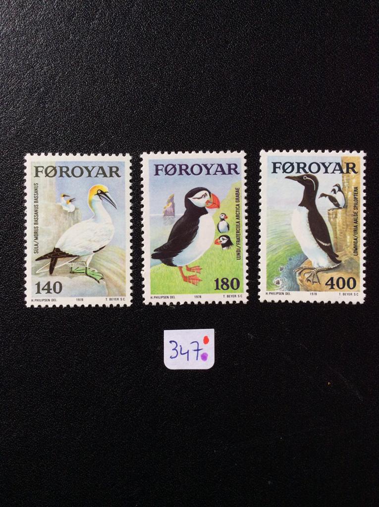 Faroer postzegels 1978 pfr Mi 36/38, Ophalen of Verzenden, Denemarken, Postfris