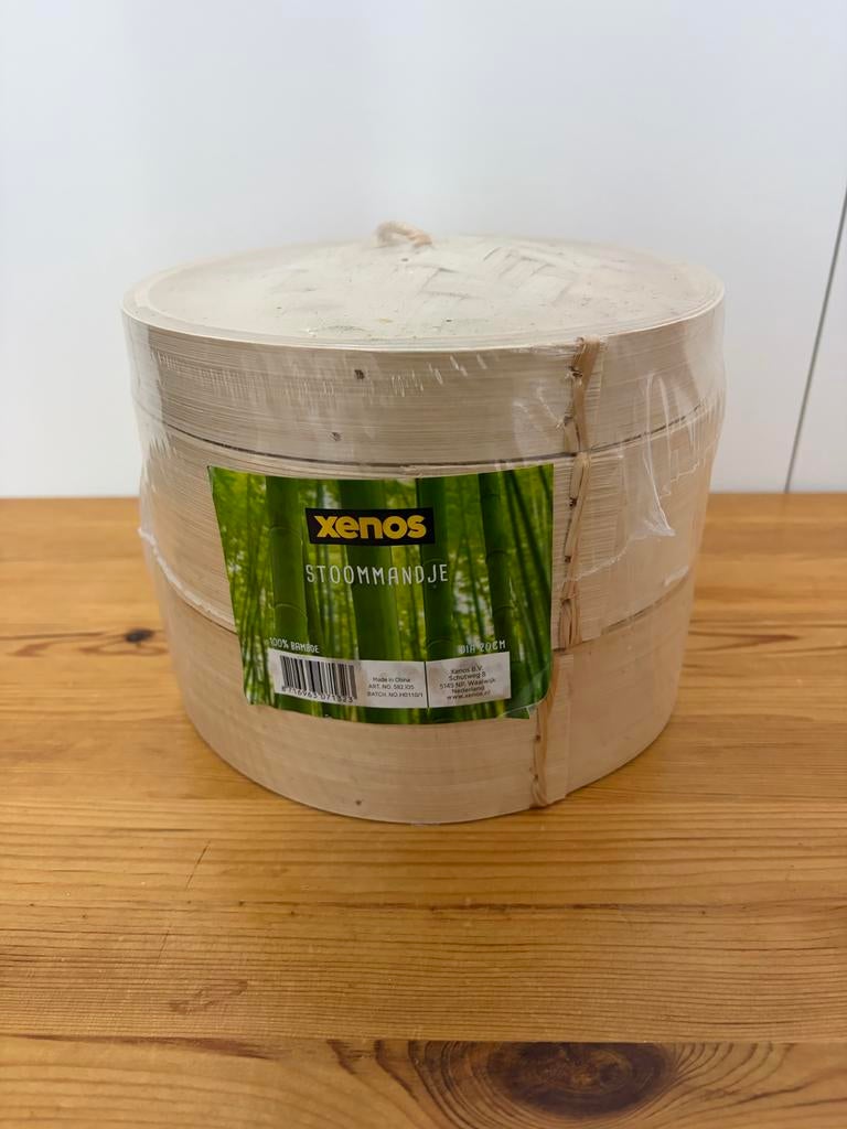Xenos Bamboe Stoommandje - Nieuw in verpakking, Beige, Overige typen, Hout, Nieuw