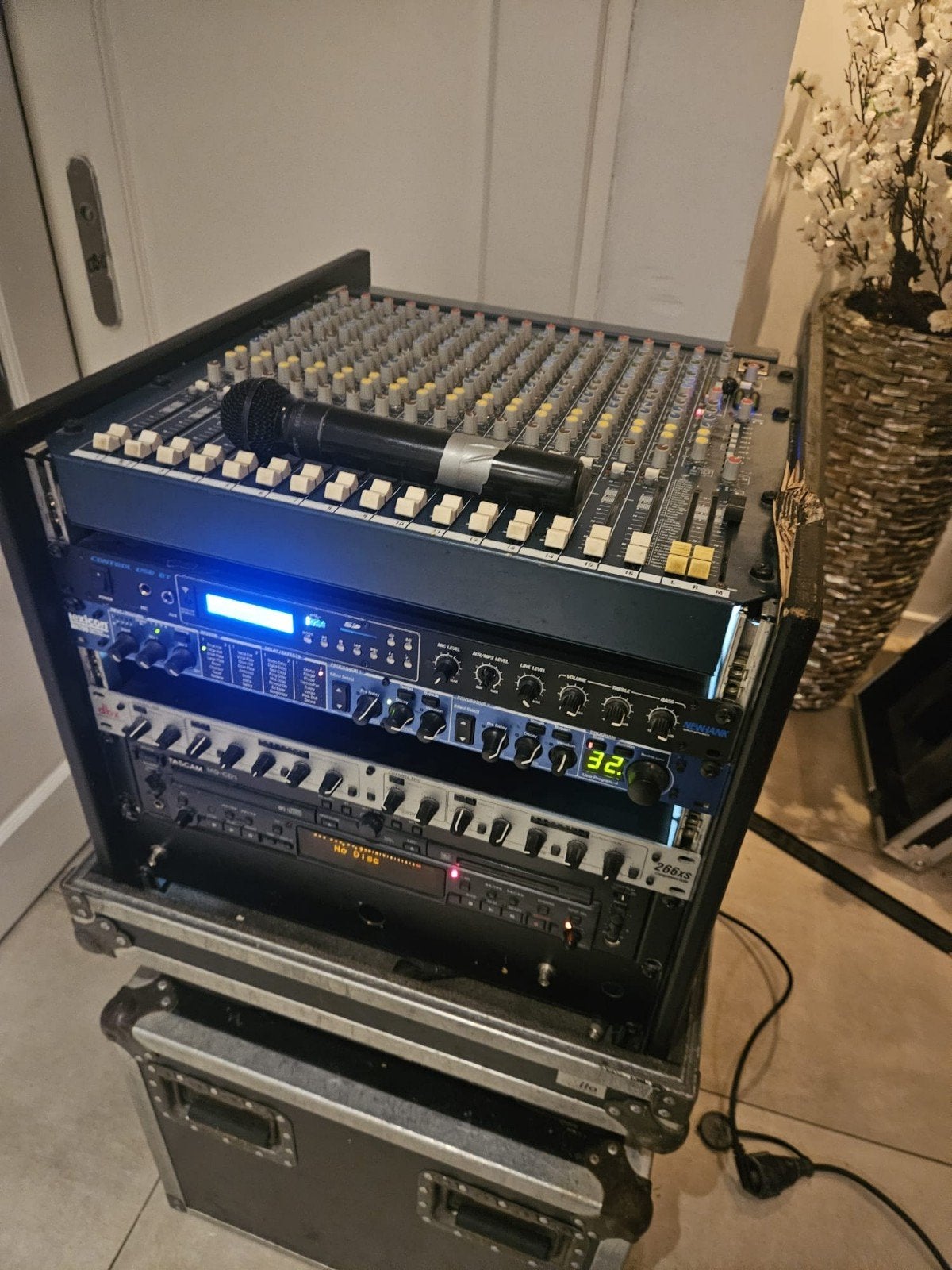 Complete Zang Set - Mengpaneel, Effecten, Microfoon, Muziek en Instrumenten, Ophalen, Gebruikt, 10 tot 20 kanalen, Microfooningang