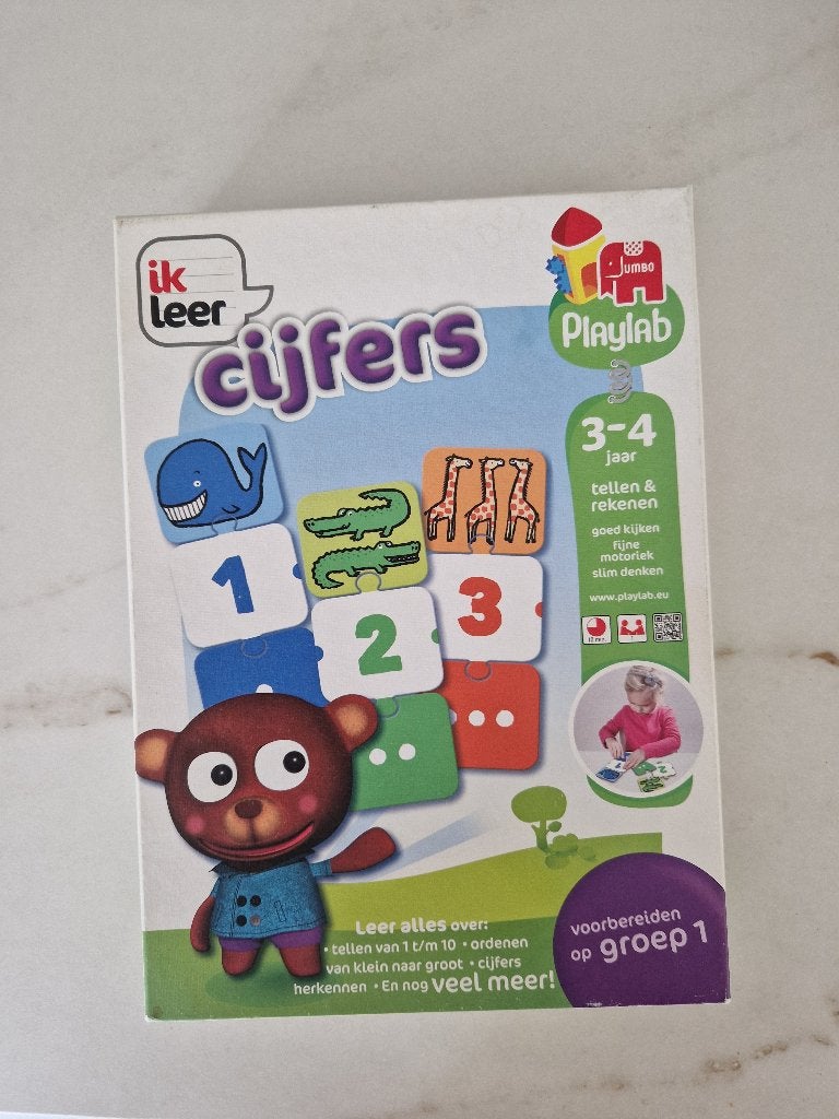 Cijfer puzzel, Ophalen, 10 tot 50 stukjes, Gebruikt, 2 tot 4 jaar