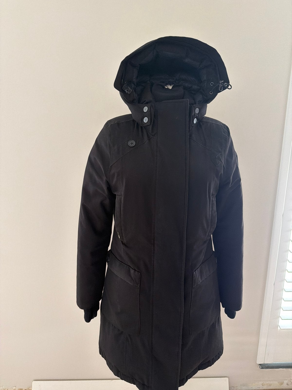 Nobis winterjas dames zwart maat S, Ophalen of Verzenden, Zo goed als nieuw, Maat 36 (S), Zwart
