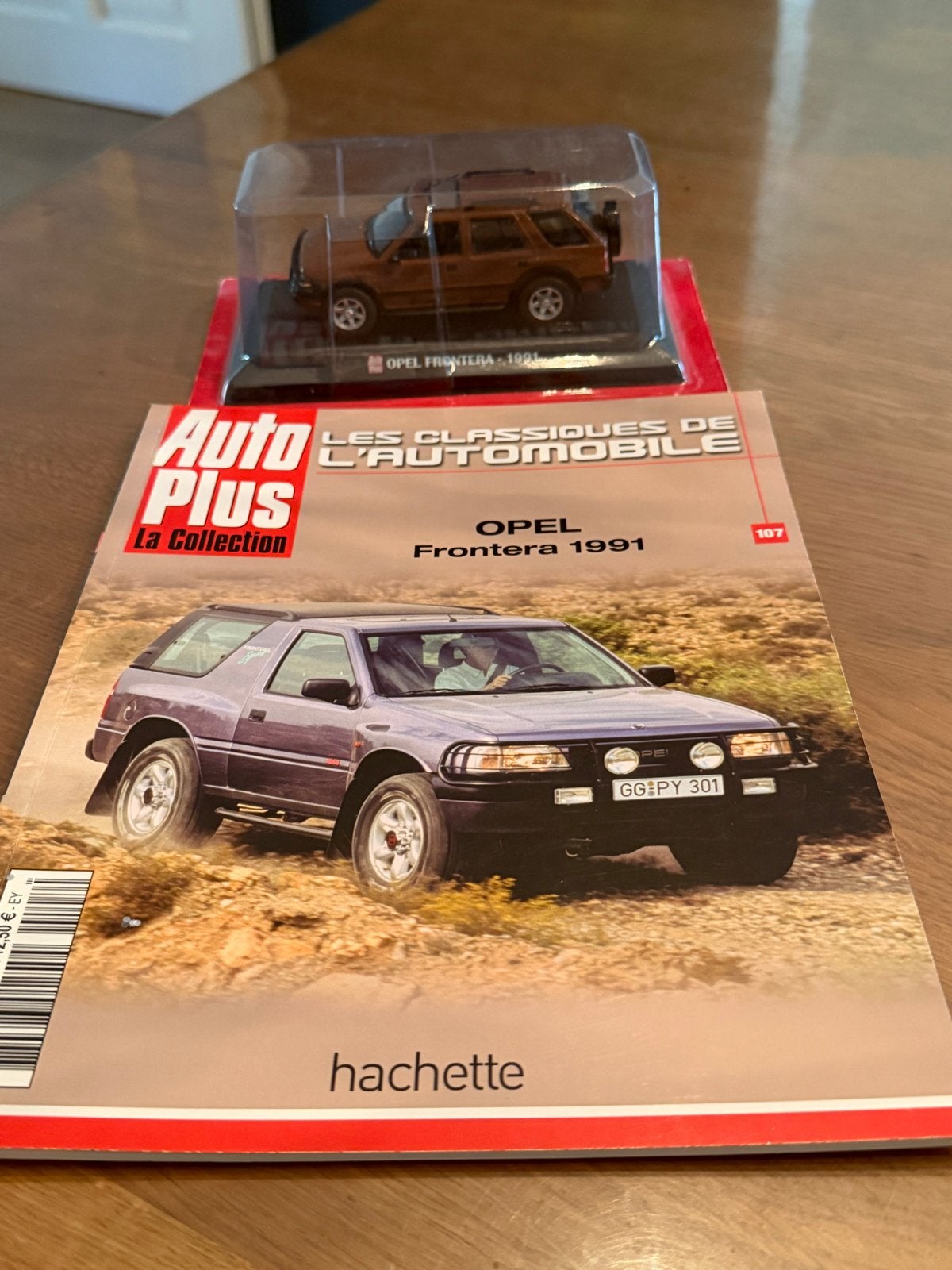 Opel Frontera 1991 modelauto met tijdschrift, Ophalen of Verzenden, Nieuw, Auto, Overige merken