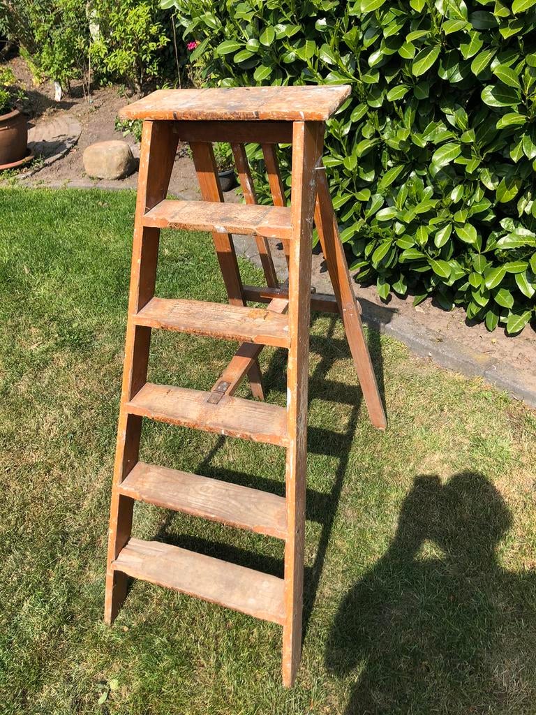 Houten schilders tapje, Doe-het-zelf en Verbouw, Ladders en Trappen, Ophalen, Zo goed als nieuw, Minder dan 2 meter