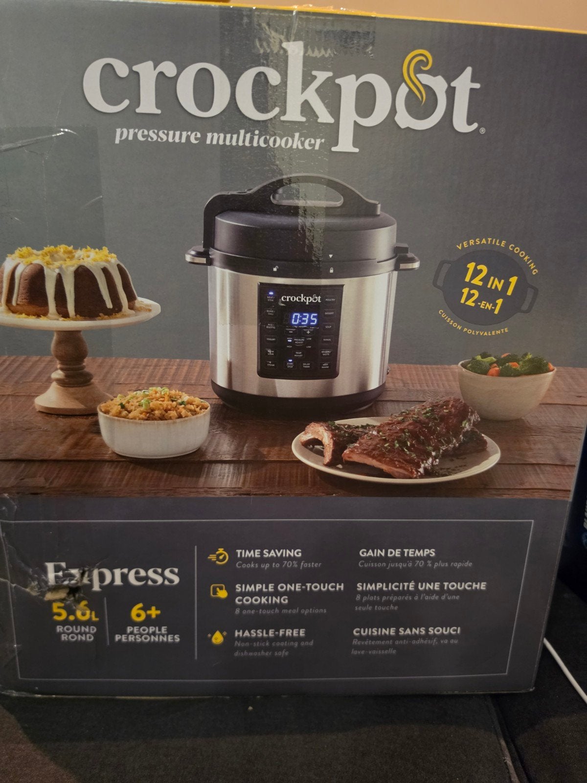 Crock-Pot Express Pressure Multicooker 5.6L - Nieuw in doos, Ophalen of Verzenden, Nieuw