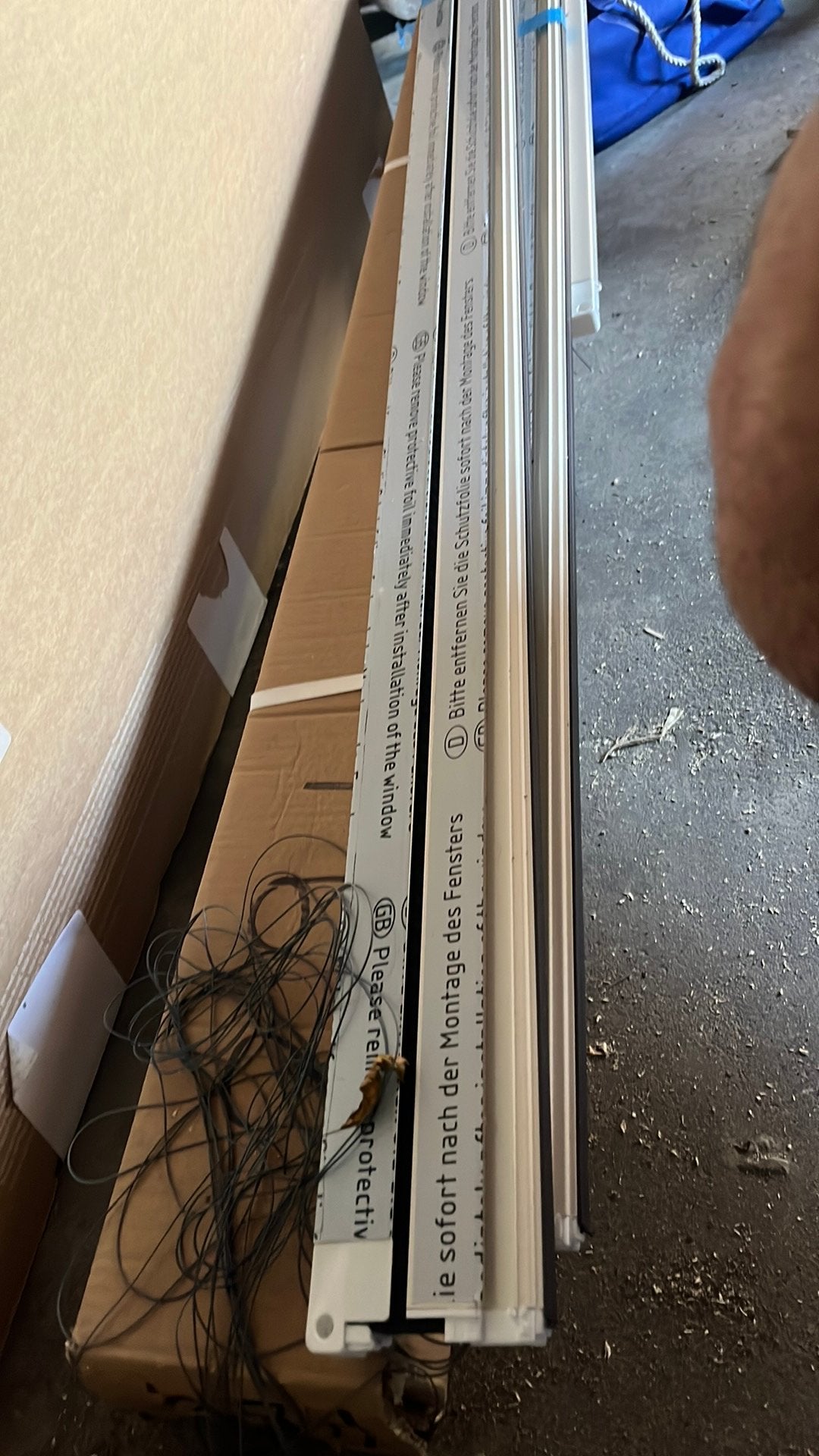 Gloednieuwe plisse hordeur, Ophalen, Zo goed als nieuw, Wit