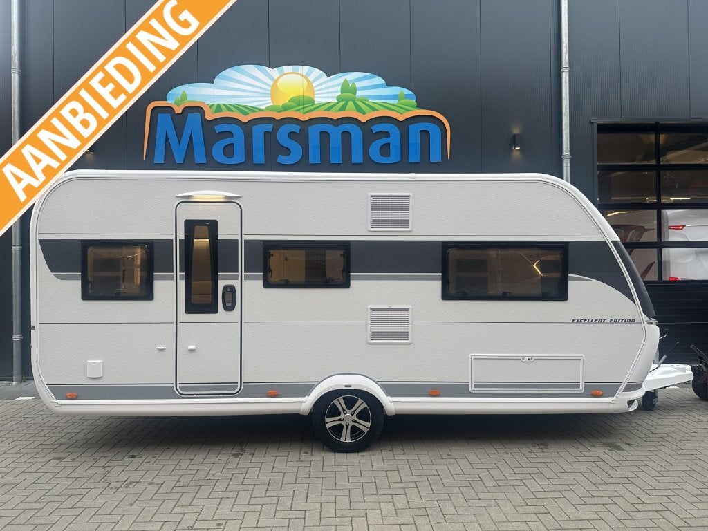 Hobby Excellent Edition 495 UL Actie model 2025, Caravans en Kamperen, Rondzit, Hobby, 5 tot 6 meter, 2 aparte bedden