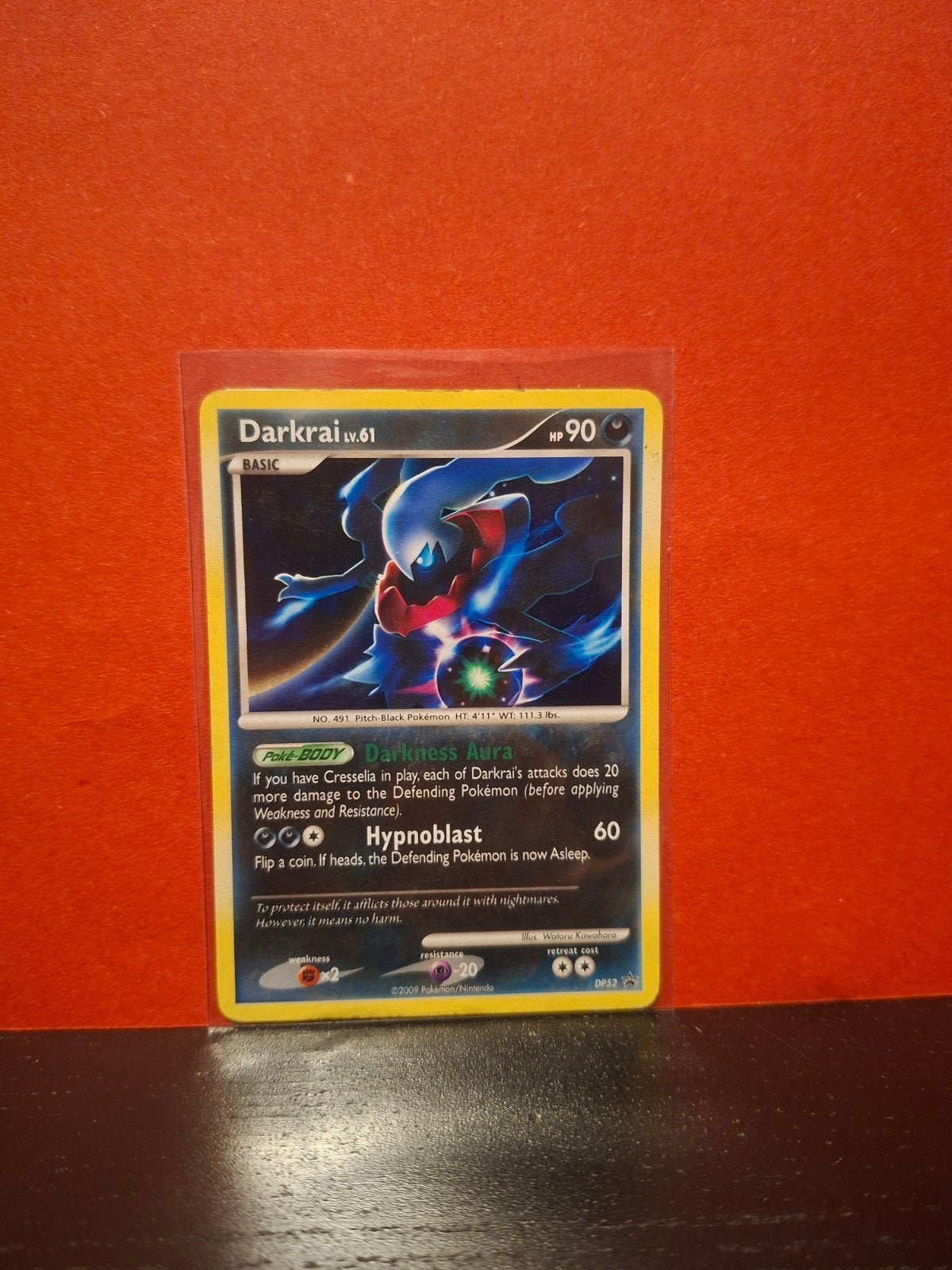 Pokémon Darkrai Lv.61 Holo Black Star Promo DP52 2009, Ophalen of Verzenden, Gebruikt