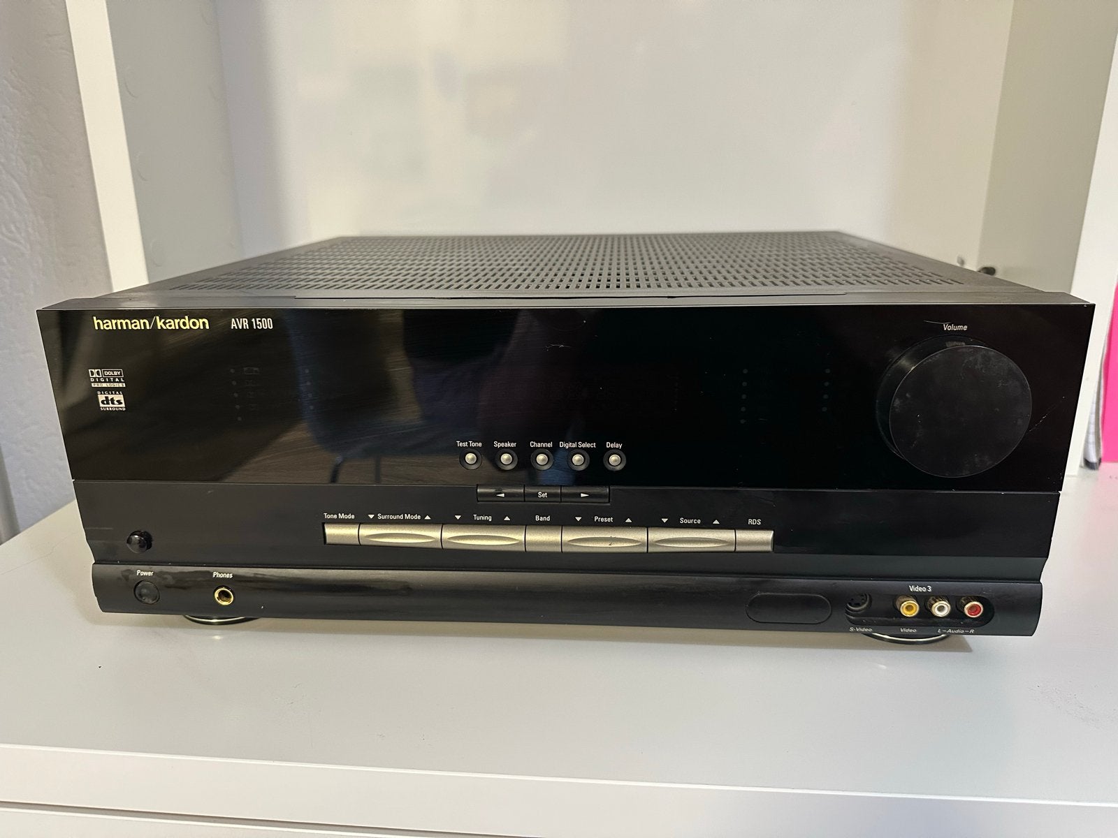 Harman Kardon AVR 1500 Receiver - Dolby Digital - Versterker, Overige merken, Gebruikt, Ophalen of Verzenden, 60 tot 120 watt