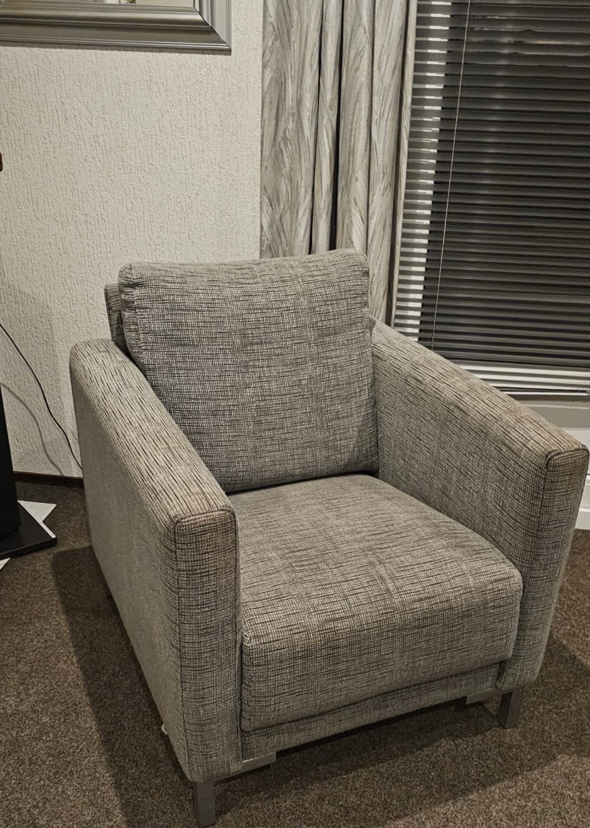 Twee Montel fauteuils, Ophalen, 75 tot 100 cm, Zo goed als nieuw, Stof