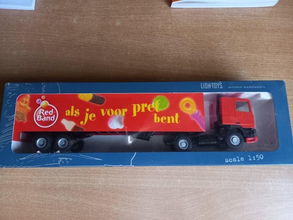 Daf 95 met oplegger Red Band, Ophalen of Verzenden, Nieuw, Bus of Vrachtwagen, Lion Toys