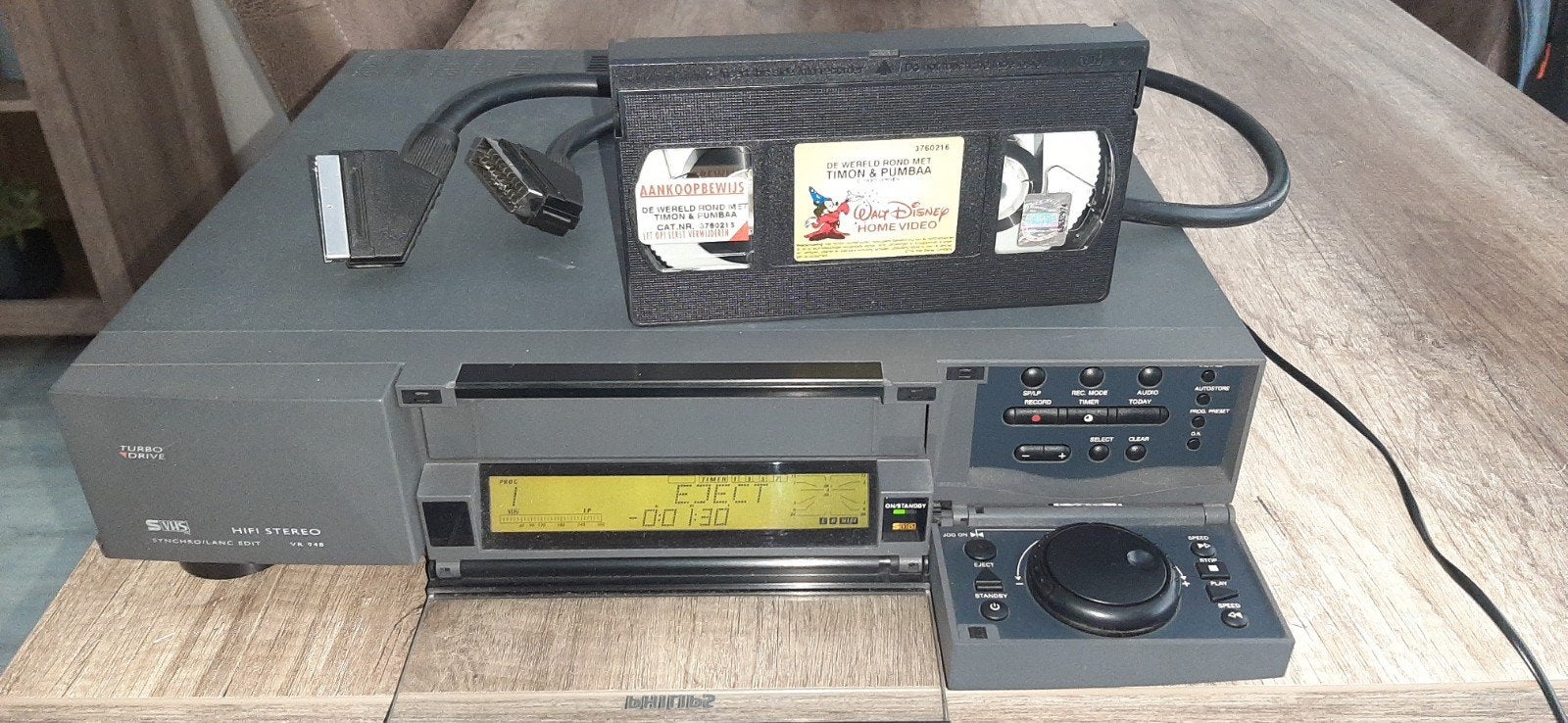 Philips VR 948 S-VHS HIFI Stereo Videorecorder, Ophalen, Zo goed als nieuw, VHS-speler of -recorder