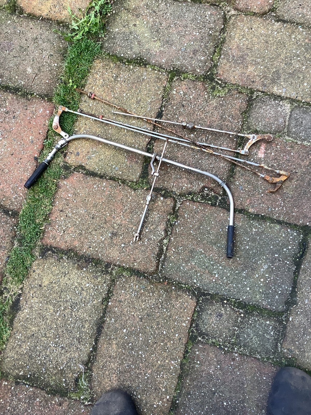 Remhendel Opoefiets - Vintage Fietsrem, Ophalen, Remmen, Gebruikt, Staal