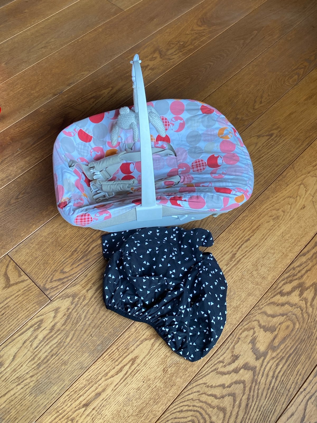 Tripp Trapp Newborn Set met extra hoes, Ophalen, Gebruikt, Meegroeistoel, Gordel(s)