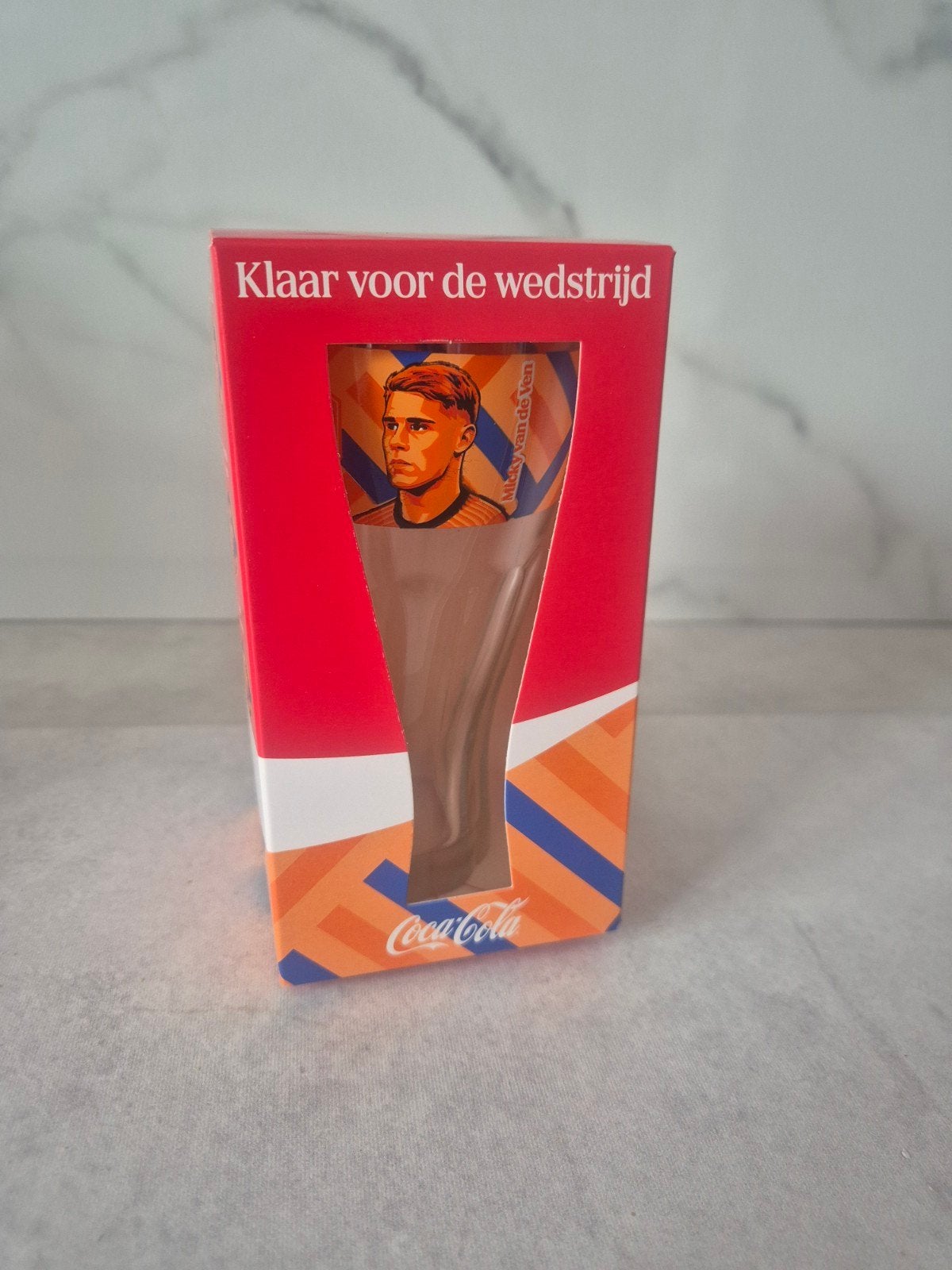 Coca Cola Spelersglas Micky van de Ven - Nieuw in doos, Ophalen of Verzenden, Nieuw