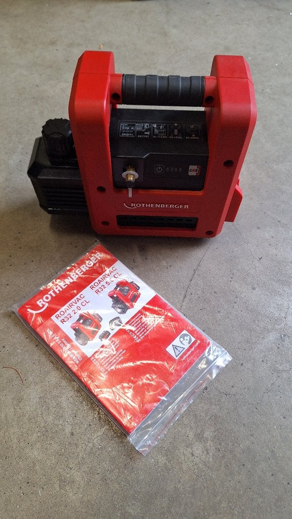 Rothenberger roair vac r32 2.0Cl airco vacuum pomp., ., Ophalen of Verzenden, Zo goed als nieuw, .