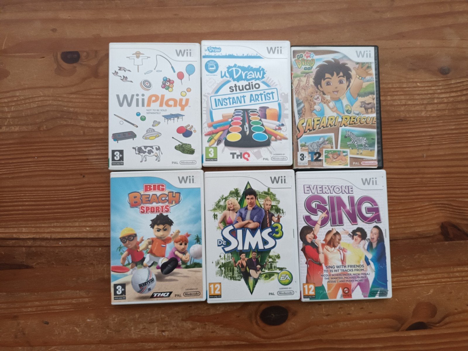 Wii Games Bundel: Wii Play, Sims 3, Big Beach Sports, etc., Ophalen of Verzenden