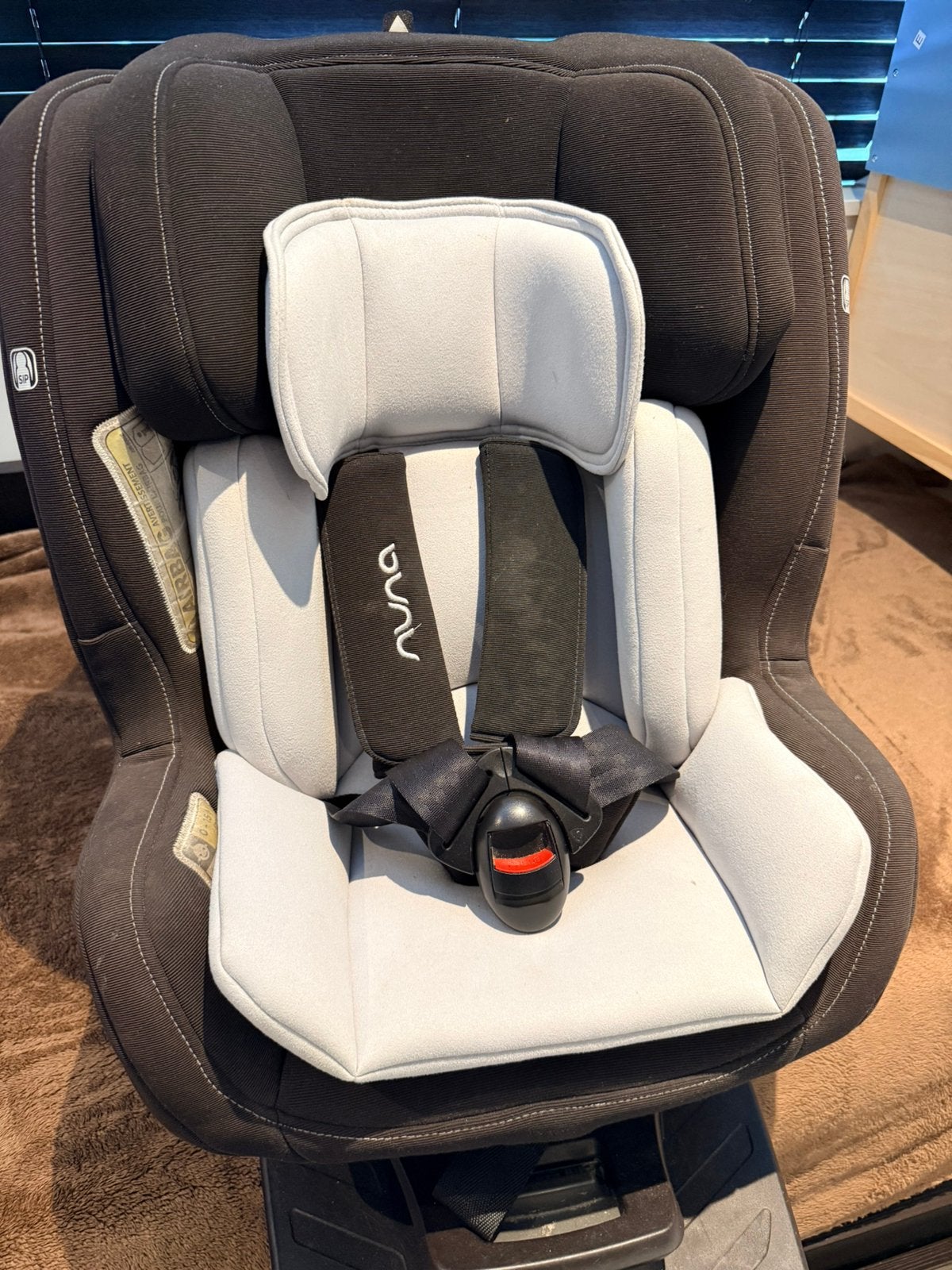Nuna Rebl Plus autostoel 0-18 kg Isofix Zwart, Gebruikt, 0 t/m 18 kg, Verstelbare rugleuning, Isofix