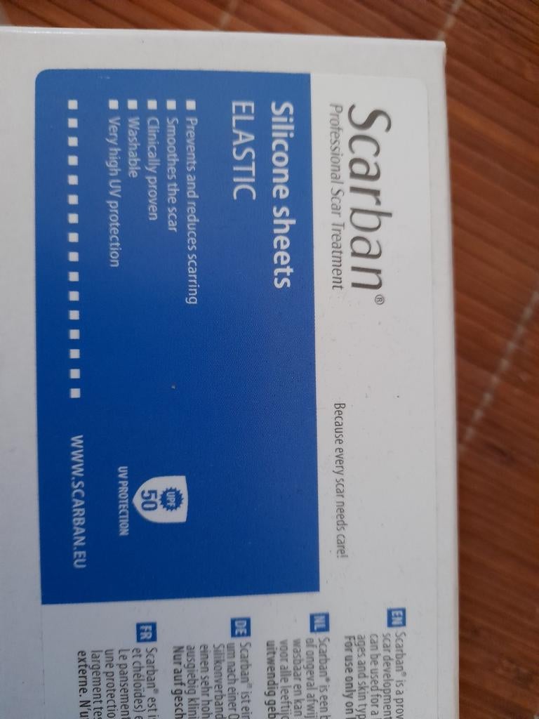 2x Scarban Silicone sheets 30x60 (nieuw in verpakking), Overige kleuren, Gehele gezicht, Nieuw, Ophalen of Verzenden