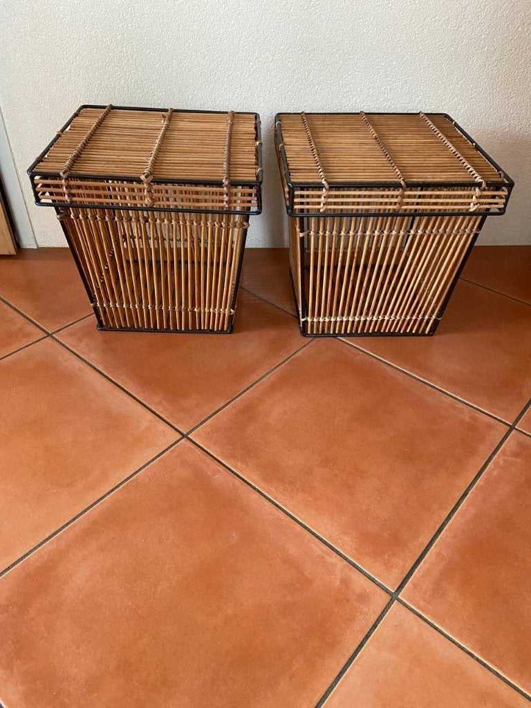 Twee stuks Vintage Rohé Noordwolde manden, Ophalen, Huis en Inrichting