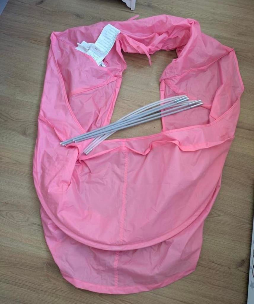Roze bedtent Ikea (70, 80 of 90 cm breed), Ophalen, Gebruikt, 180 cm of meer, 85 tot 100 cm