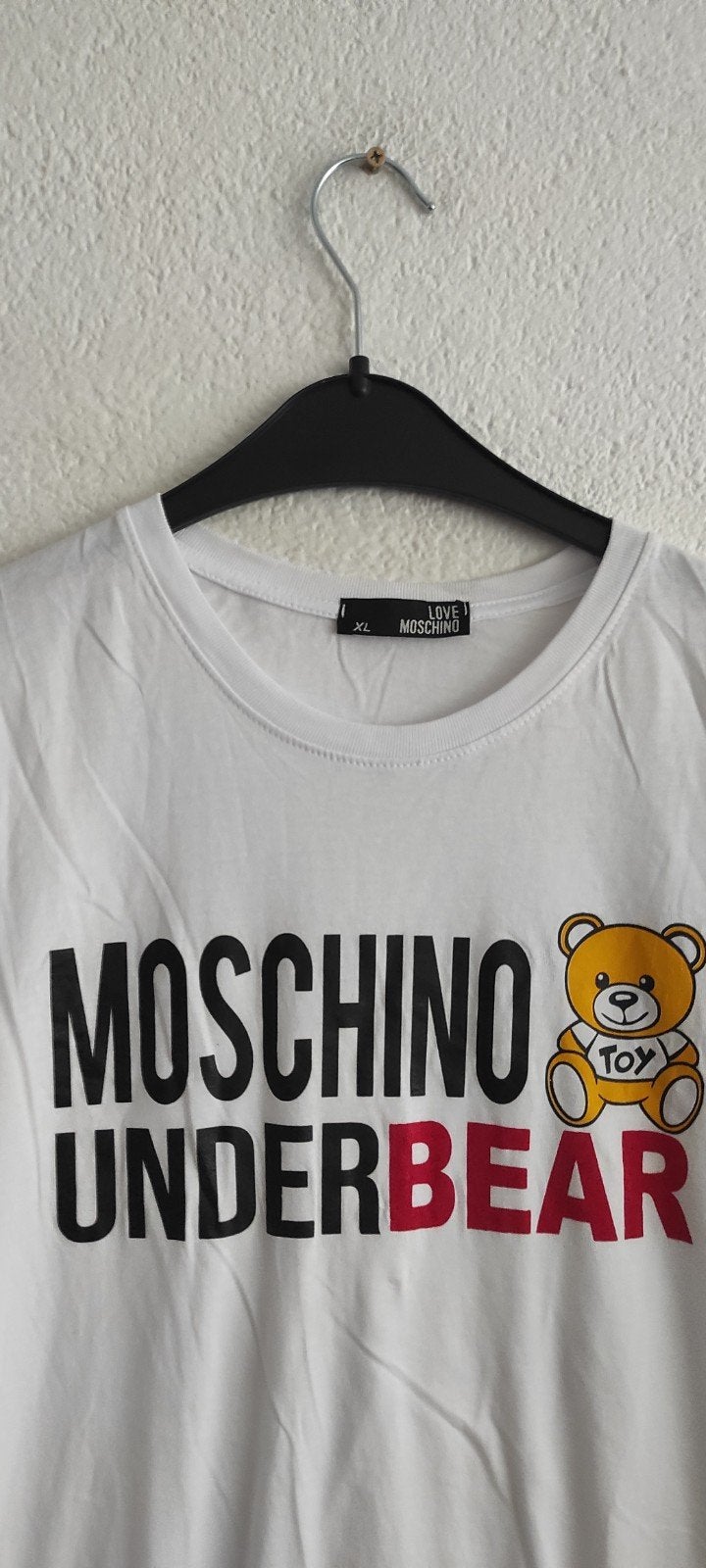 Moschino Underbear T-shirt - Maat XL, Moschino, Wit, Maat 56/58 (XL), Ophalen of Verzenden