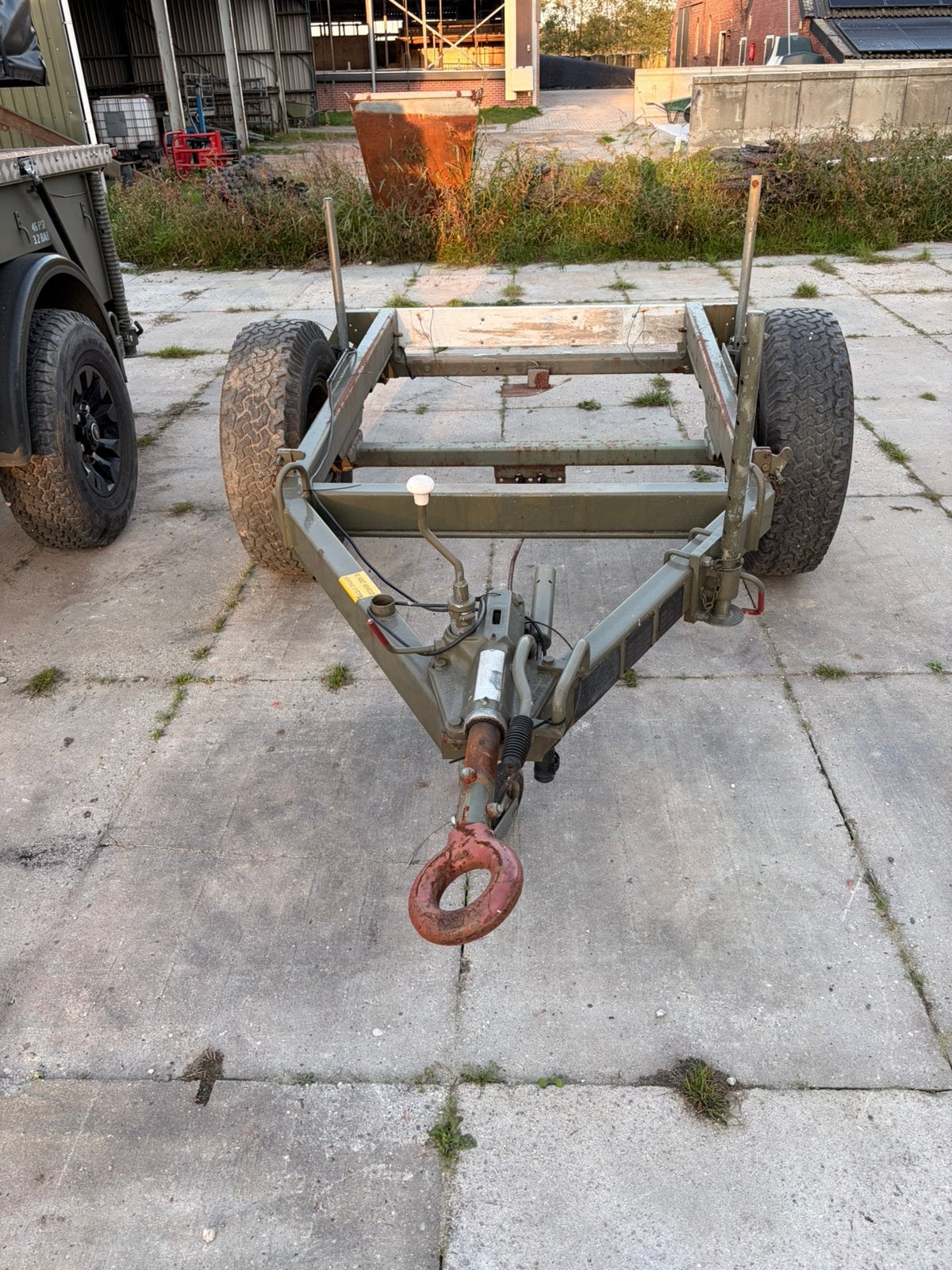 Aanhangwagen/onderstel uit het Britse leger, Ophalen, Gebruikt