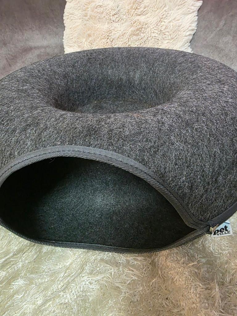 PetVille Kattenmand Donut - Vilten Kattentunnel - Grijs, Ophalen of Verzenden, Gebruikt, Vilt