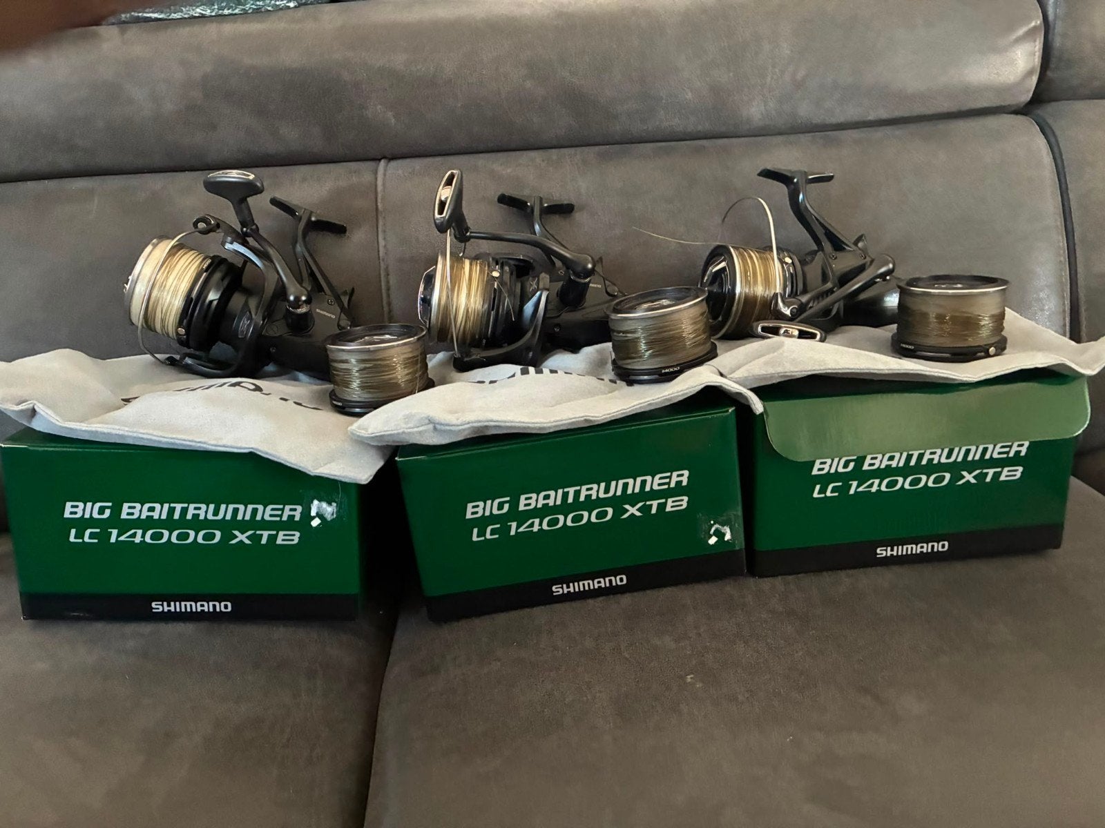 Shimano big baitrunner xtb 14000, Watersport en Boten, Hengelsport | Karpervissen, Ophalen, Zo goed als nieuw, Molen