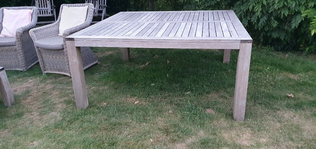 tuintafel Hartman 1,60 x 1,60, Ophalen, Gebruikt, Rechthoekig, Kunststof