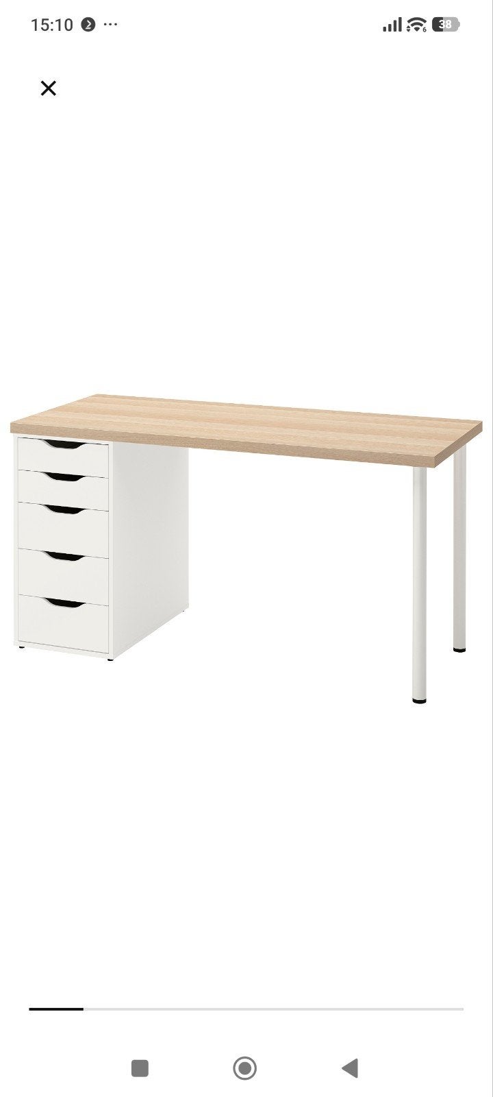 IKEA Alex ladekast en Flintan bureaustoel, Ophalen, In hoogte verstelbaar, Zo goed als nieuw