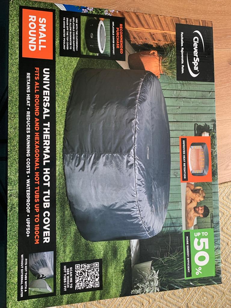 Jacuzzi thermische afdekhoes CleverSpa rond 180 cm doorsnede, Tuin en Terras, Bubbelbaden en Hottubs, Ophalen, Zo goed als nieuw