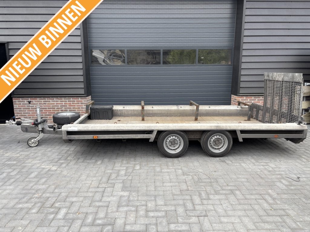 Hulco Machinetransporter oprijwagen aanhanger aanhangwagen, Auto diversen, Aanhangers en Bagagewagens, Gebruikt