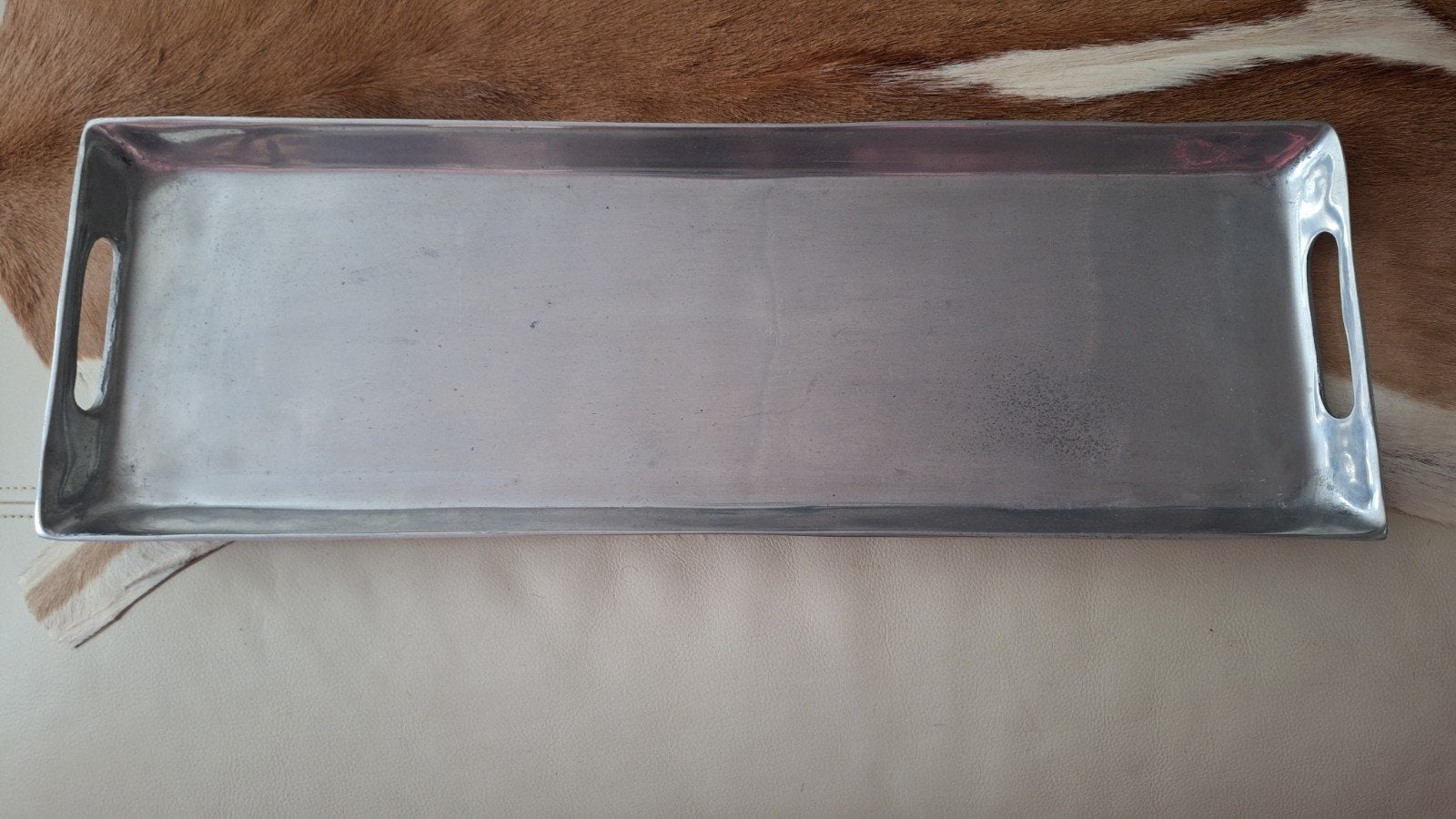 Riviera Maison aluminium tray, Ophalen, Gebruikt, Serveerschaal, Metaal