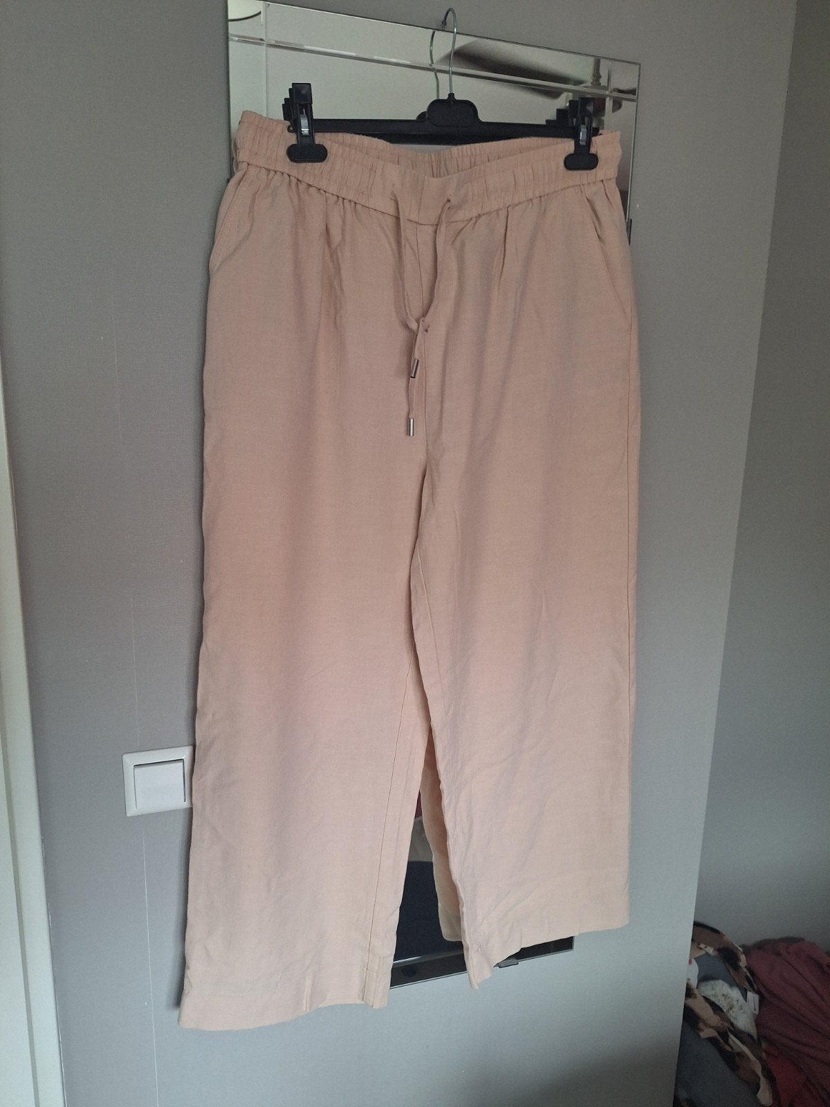 Norah Roze Broek Tunnelkoord Wijde Pijp Nieuw, Maat 42/44 (L), Nieuw, Ophalen of Verzenden, Norah