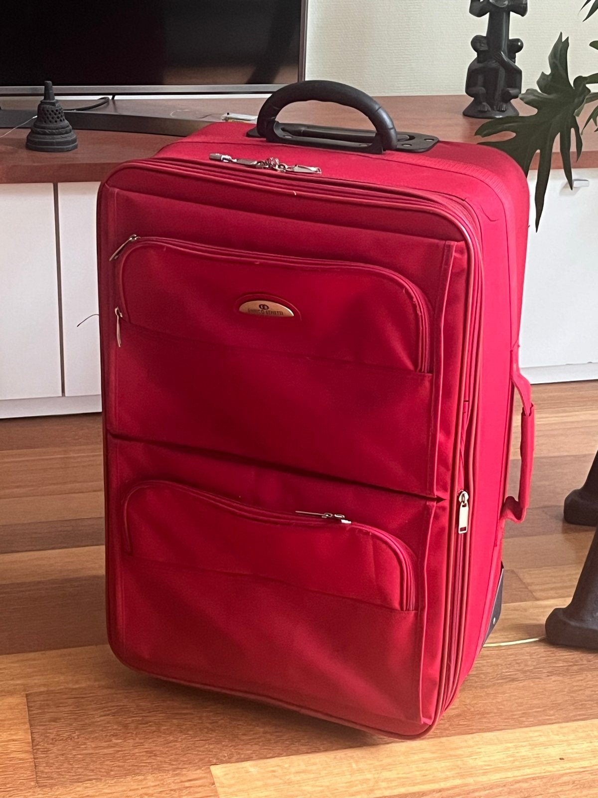 Rode Enrico Benetti Koffer met Wieltjes en trekstang40x30x65, Ophalen, Gebruikt, 20 tot 30 cm, 55 tot 75 cm